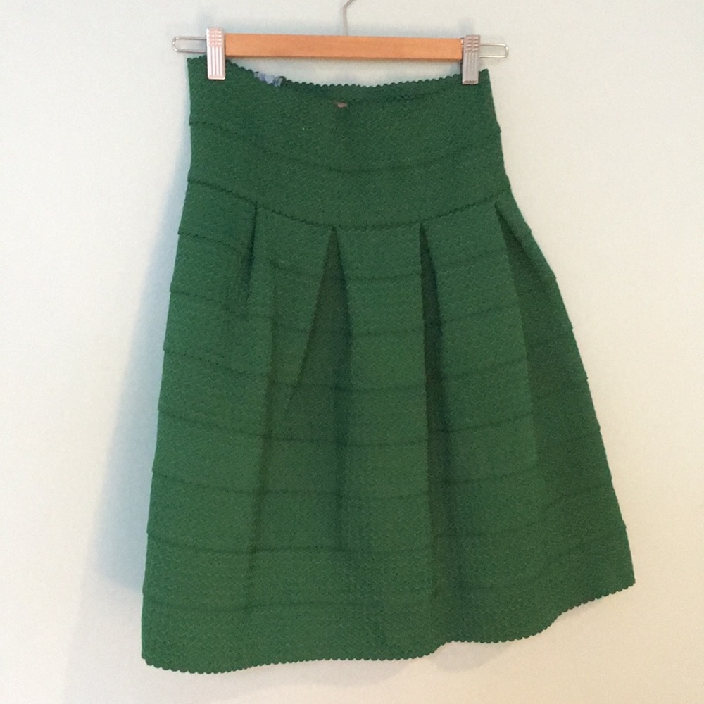 Anthropology Green Skirt
